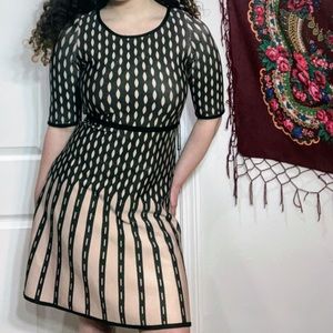 Eyedoll Business Casual Midi Patterned Dress